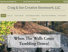 Tablet Screenshot of craigandsonstonework.com